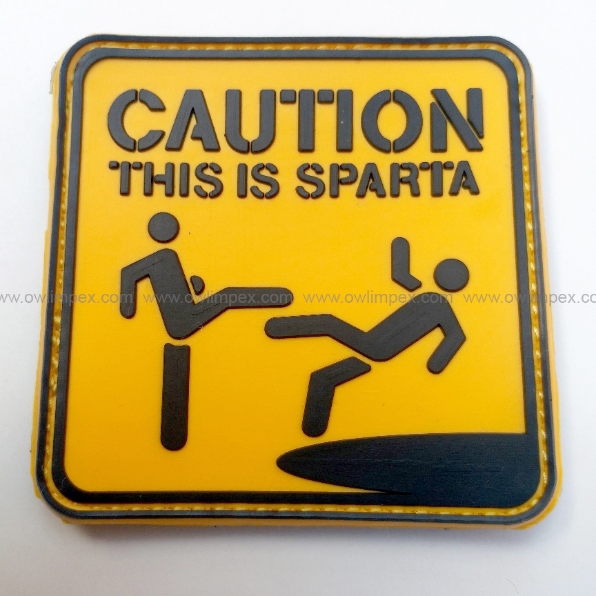 01 (25) CAUTION PVC PATCH - Image 1